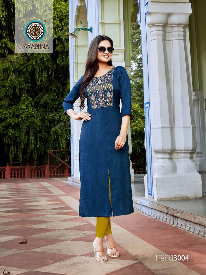 Aradhna Fashion Trend 3 Stylish Fancy Wear Wholesale Designer Kurtis